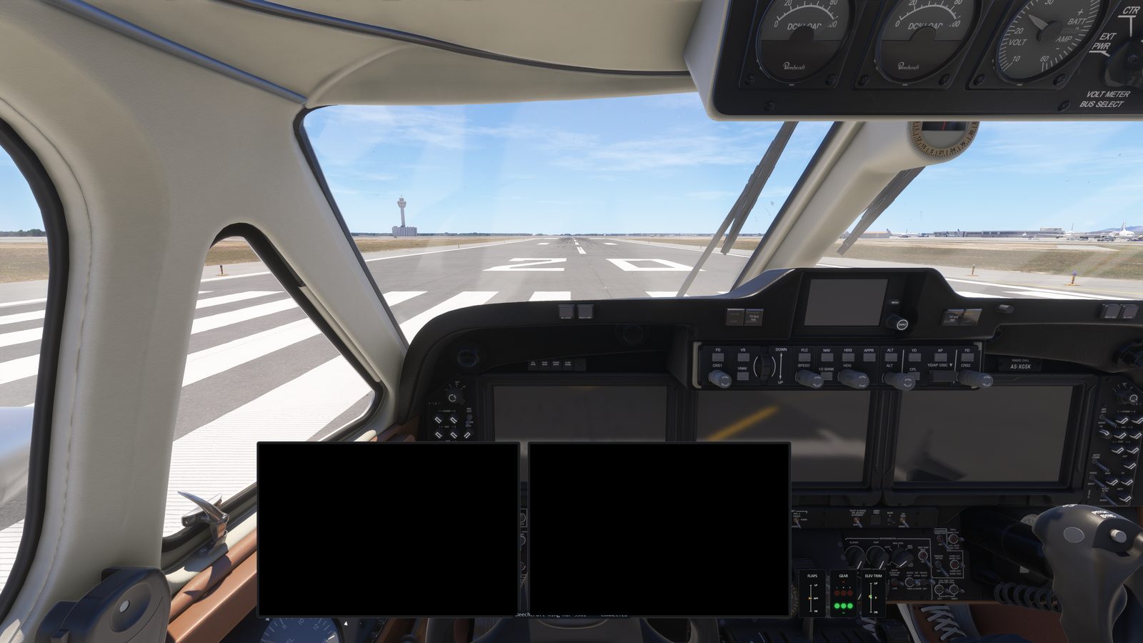 PanelSight overlay over the Beechcraft King Air 350i in MSFS 2024